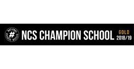 NCS Champion School Gold Award 2018/19 logo