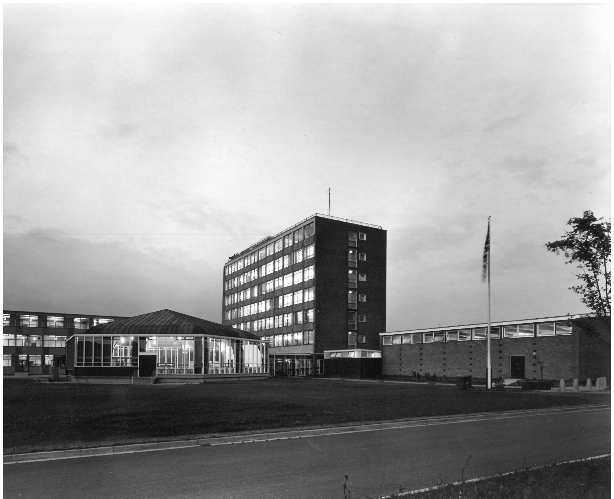 Side shot of main site LMC featuring The Hexagon