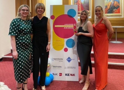Lancashire Apprenticeship Awards Win for LMC Student Caitlain