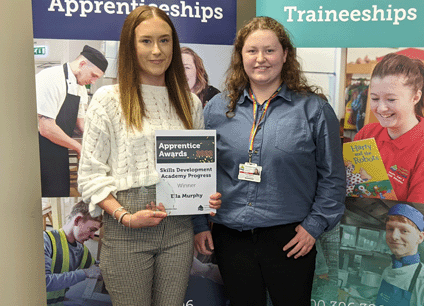 Skills Development Academy Award Ella Murphy