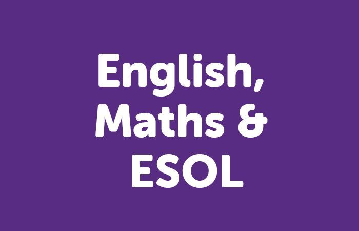 English, Maths & ESOL Courses