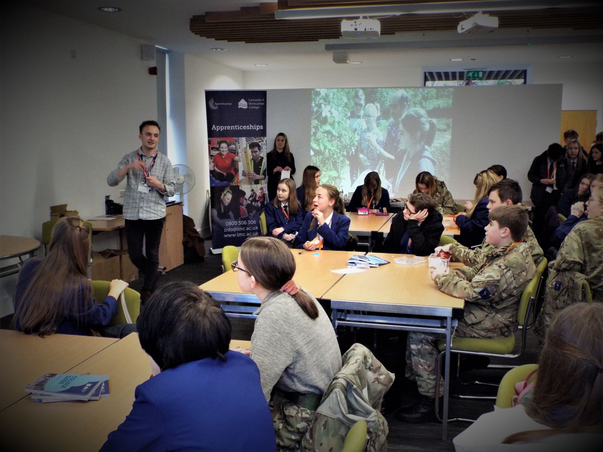Our Schools & Community staff in local school delivering a session
