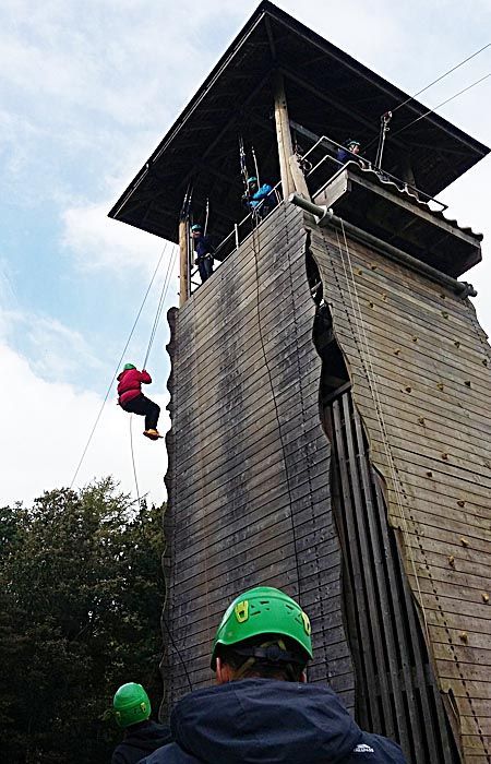 Aspire learners abseiling on NCS in Oct 2019 Aspire learners abseiling on NCS in Oct 2019